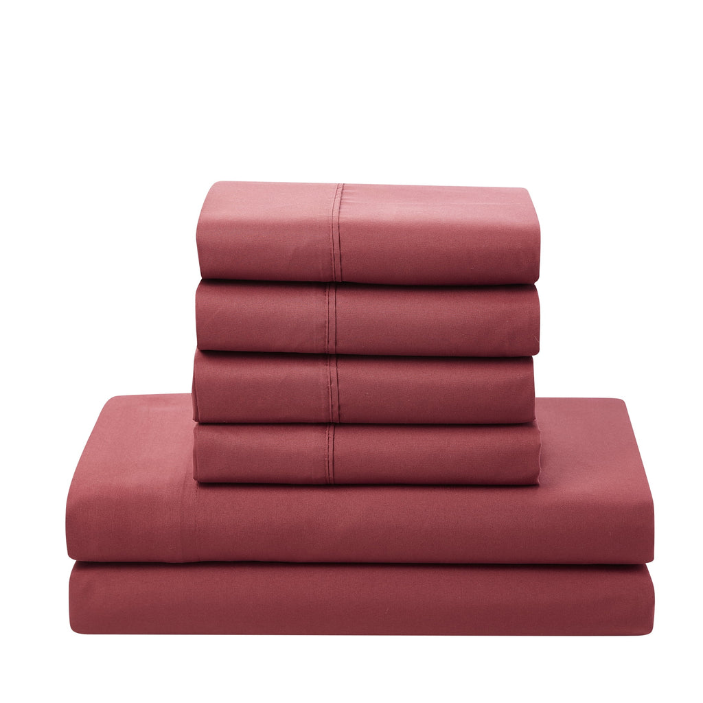 Burgundy 7-piece Queen Comforter Set W267410