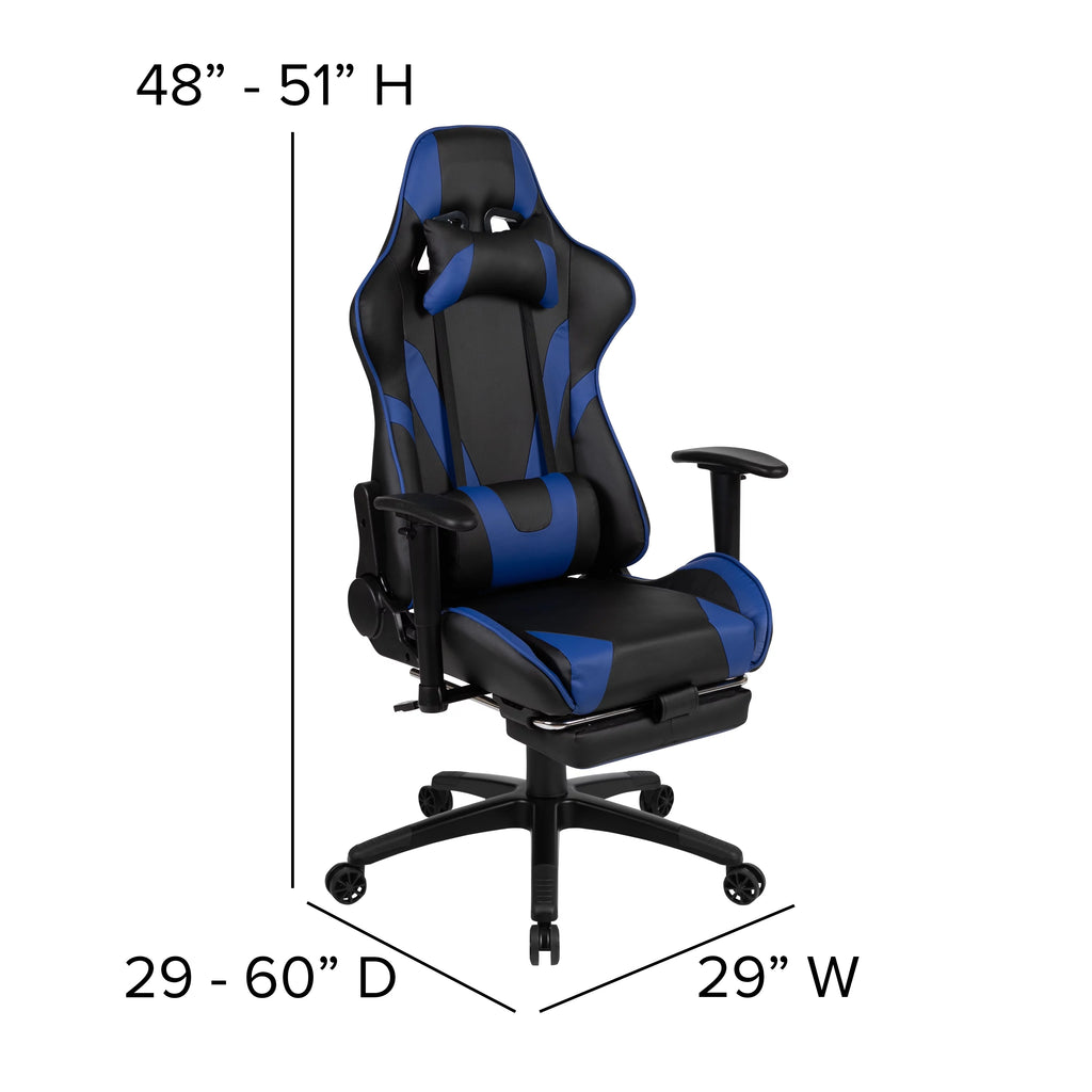 Gaming Desk and Reclining Footrest Chair M239