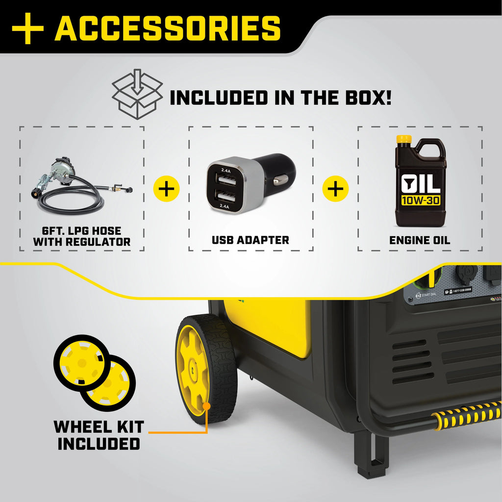 8500-Watt Dual Fuel Inverter Generator M928