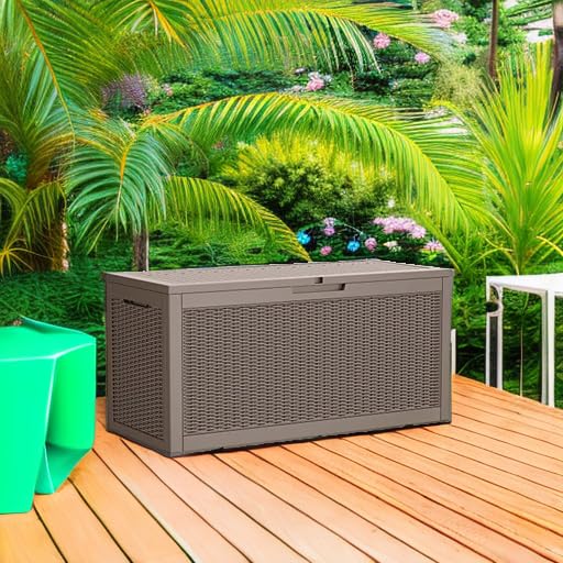 100 Gallon Waterproof Resin Deck Box D575966