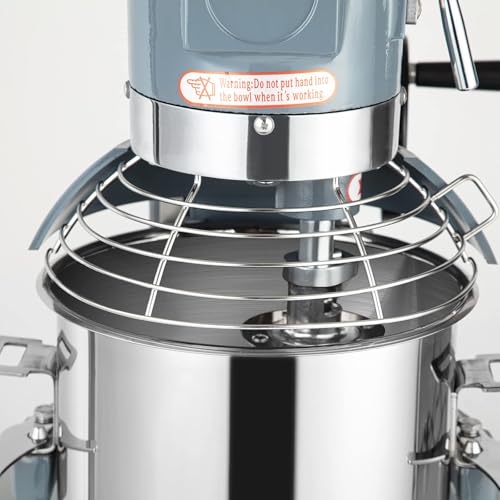 450W 10QT 3-Speed Stainless Steel Commercial Food Mixer J13819