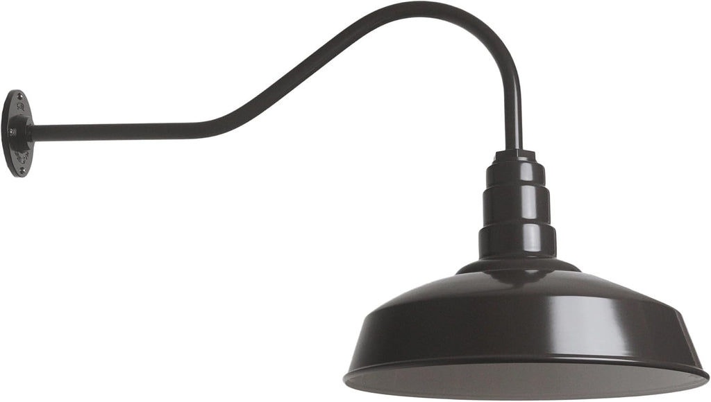 Gooseneck Barn Light Matte Black B402