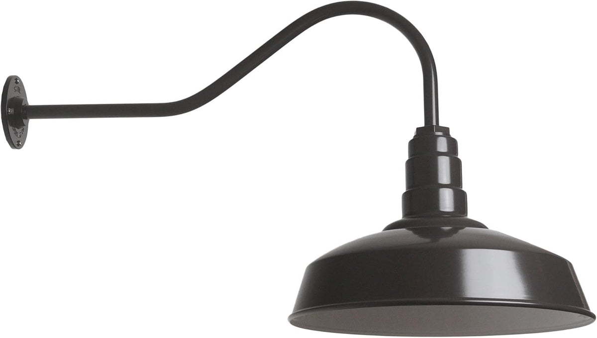 Gooseneck Barn Light Matte Black B402