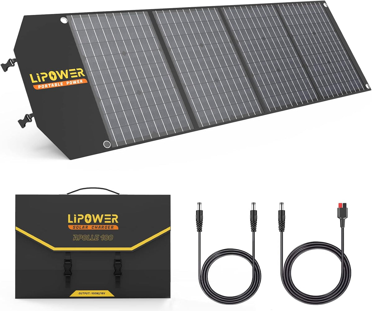 100W Portable Foldable Solar Panel with USB Type-C F65742