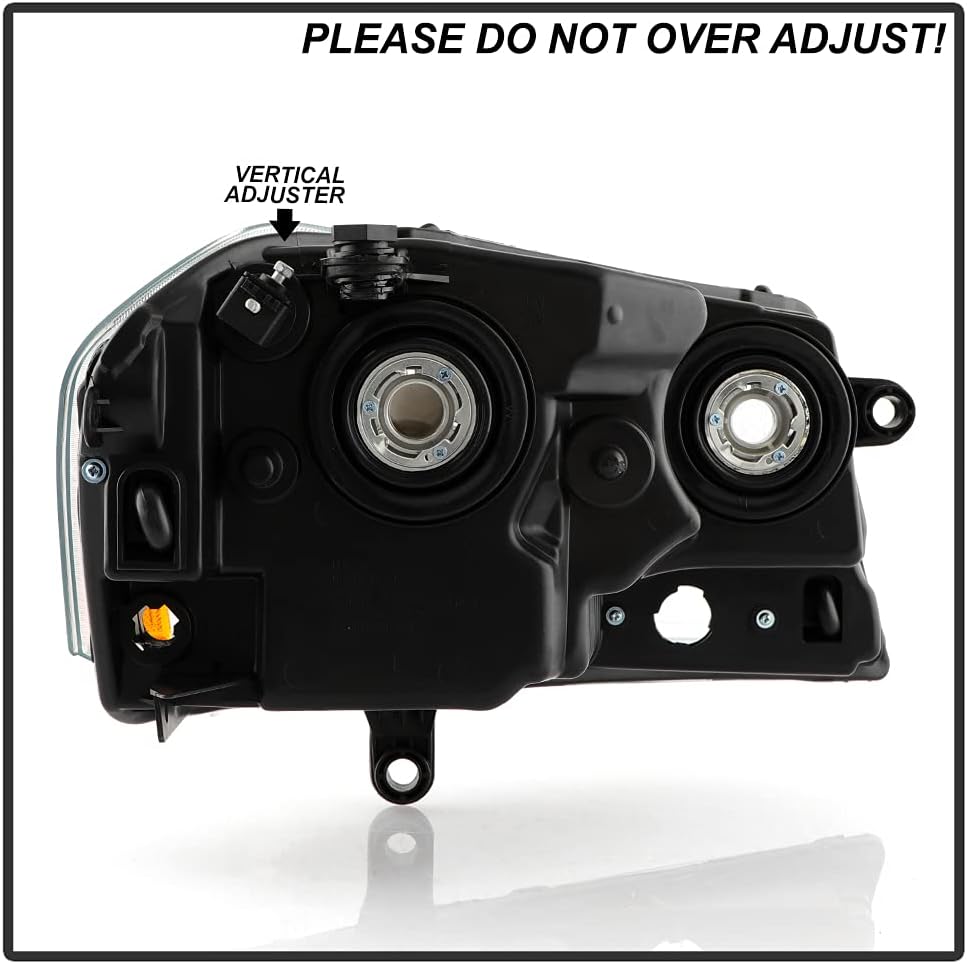 Black Headlights Replacement Driver + Passenger Side Q98564