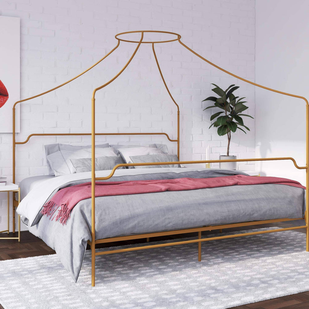 King Size Metal Canopy Bed Y7263