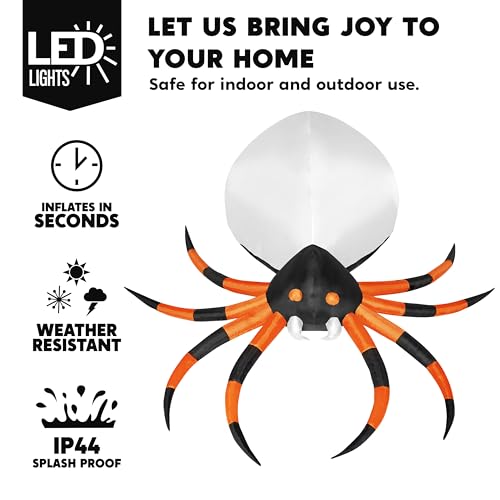 8 FT Inflatable Giant Spider Outdoor Decoration Z648684