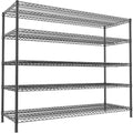 55.5" W 5 Tier Metal Shelving Unit R75606