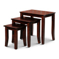 Dark Brown 3-Piece Nesting Tables Set N80027