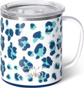12oz Stainless Steel Insulated Travel Mug with Handle and Lid N322510