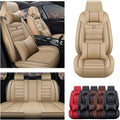 Brown Car Seat Covers with Headrest Backrest Cushions Z204