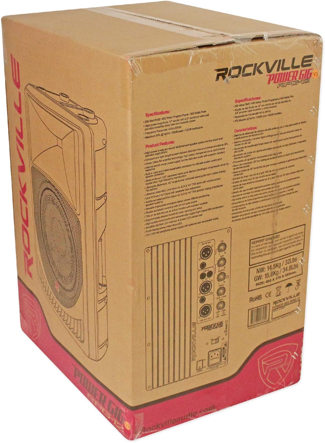 12 Active 800w DJ PA Speakers Bundle with Mixer, Stands, Mic, Cables L935359