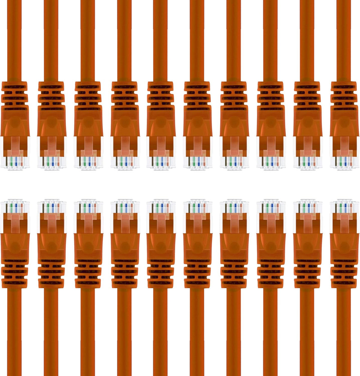 Cat 6 Ethernet Cable 3 ft 20-Pack Orange B99401