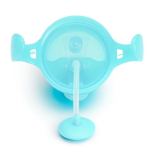 7 Ounce 2 Pack Blue/Green Weighted Straw Sippy Cup R473