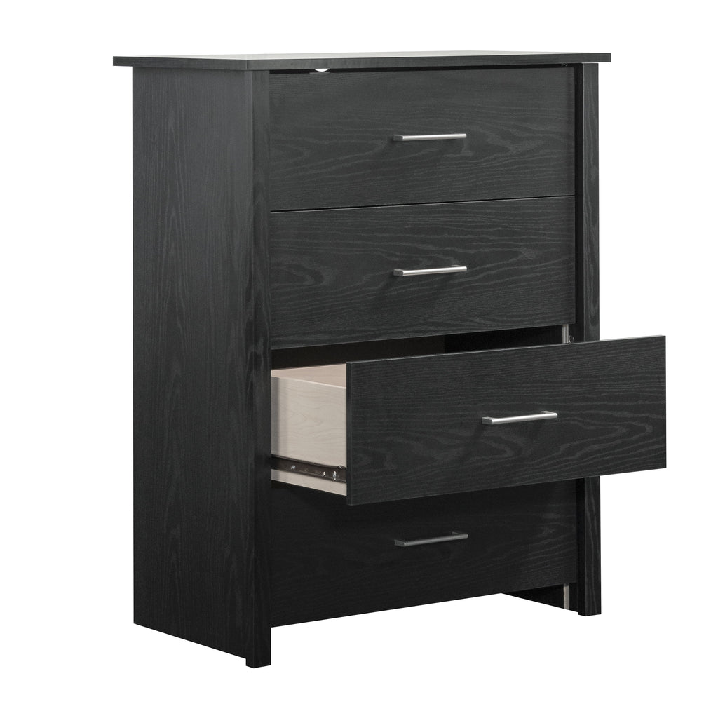 4 Drawer Walnut Finish Dresser O326