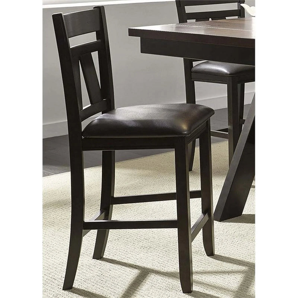 Black Splat Back Counter Chair V38367