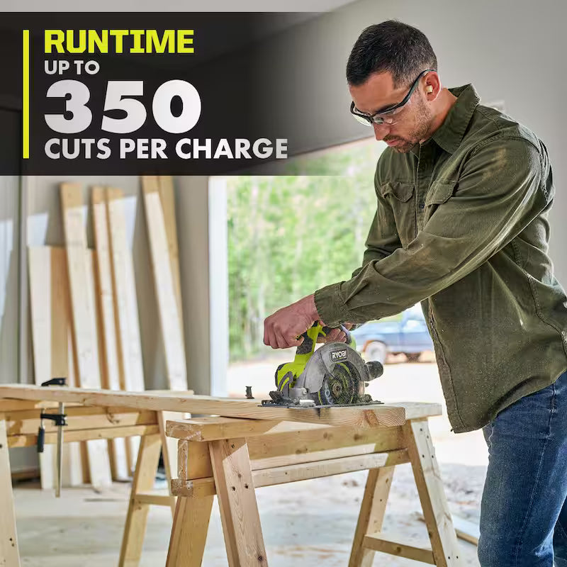 18V Cordless Power Tool Kit with 4.0 Ah Batteries, Charger, and Circular Saw Q4916