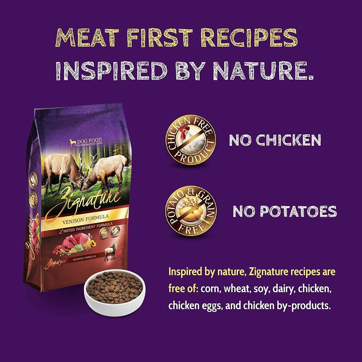 Venison Formula Dry Dog Food P6399
