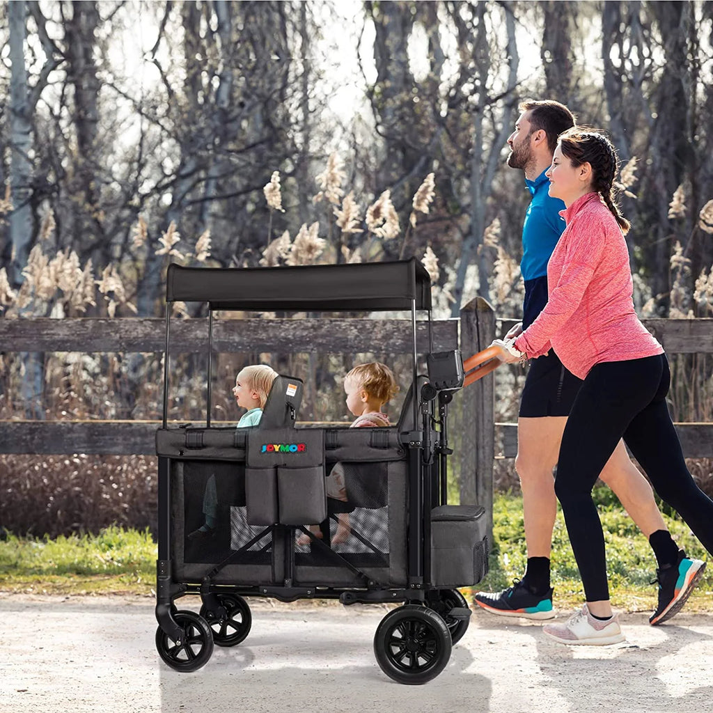 Double Stroller Wagon with 5 Point Harness Y475