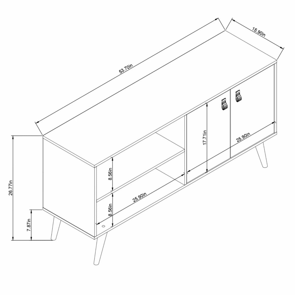 White TV Stand W53190