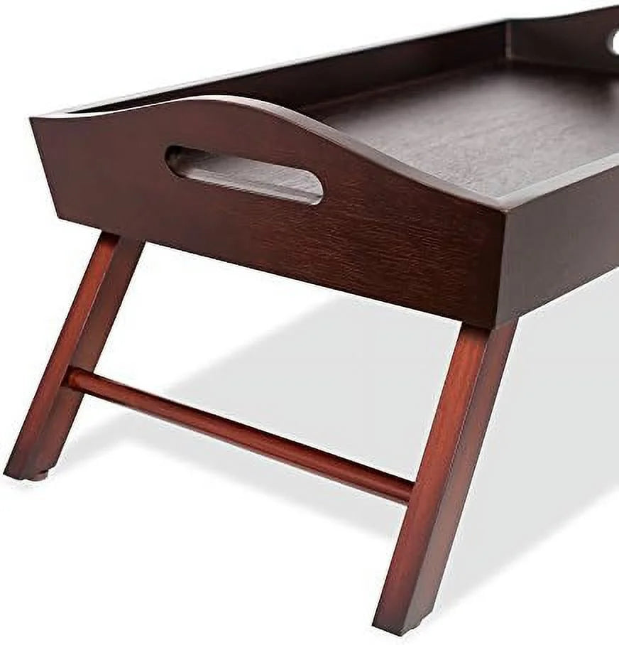 Wood Bed Tray with Folding Legs G21405