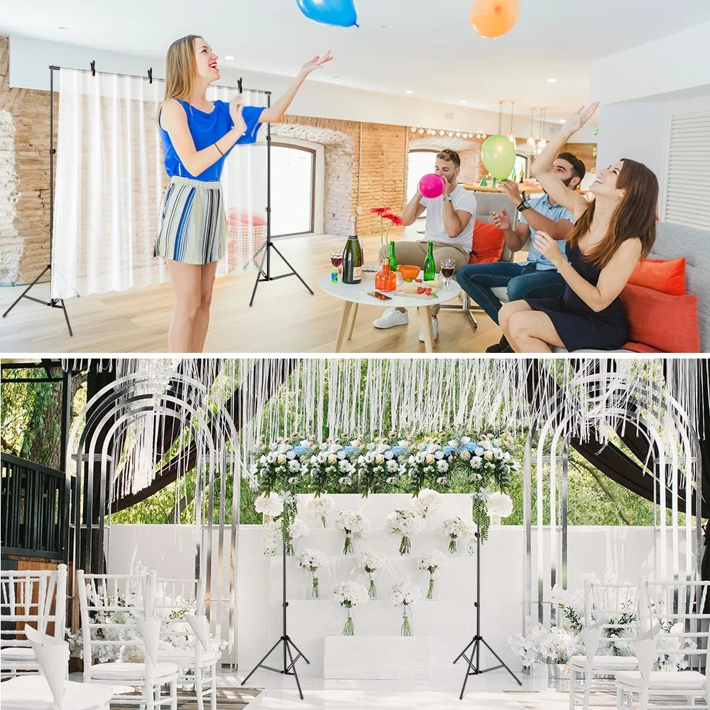 10ft Adjustable Background Support Stand Photography Backdrop Kit U602788