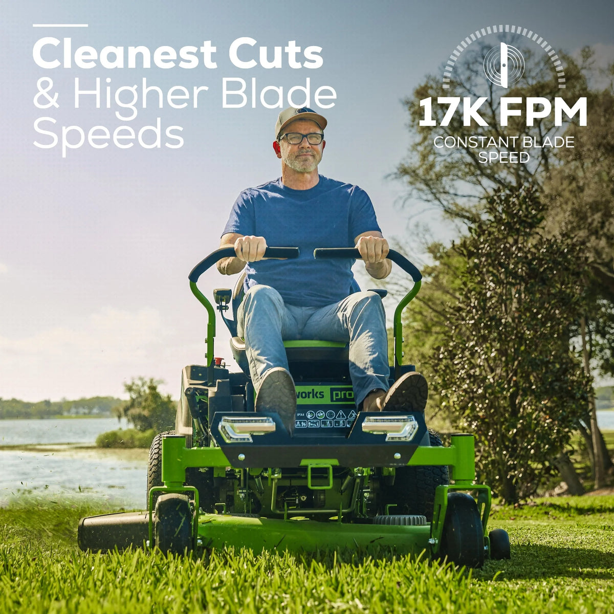 60V 42" Electric Zero Turn Mower with 8 Ah Batteries Y5264
