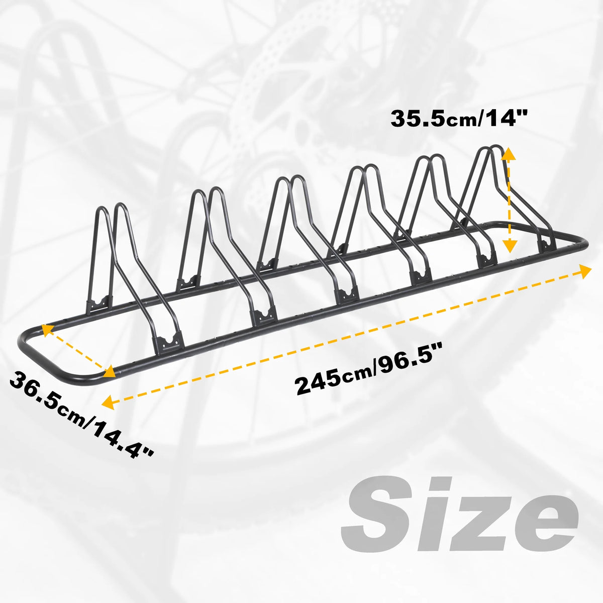 Bikes Floor Type Parking Rack Stand B50618