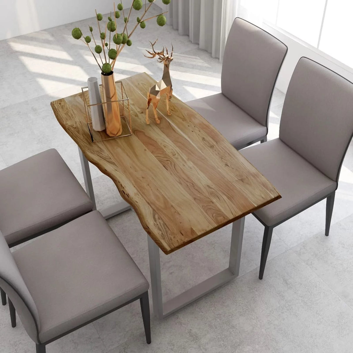 Solid Acacia Wood Dining Table I82212