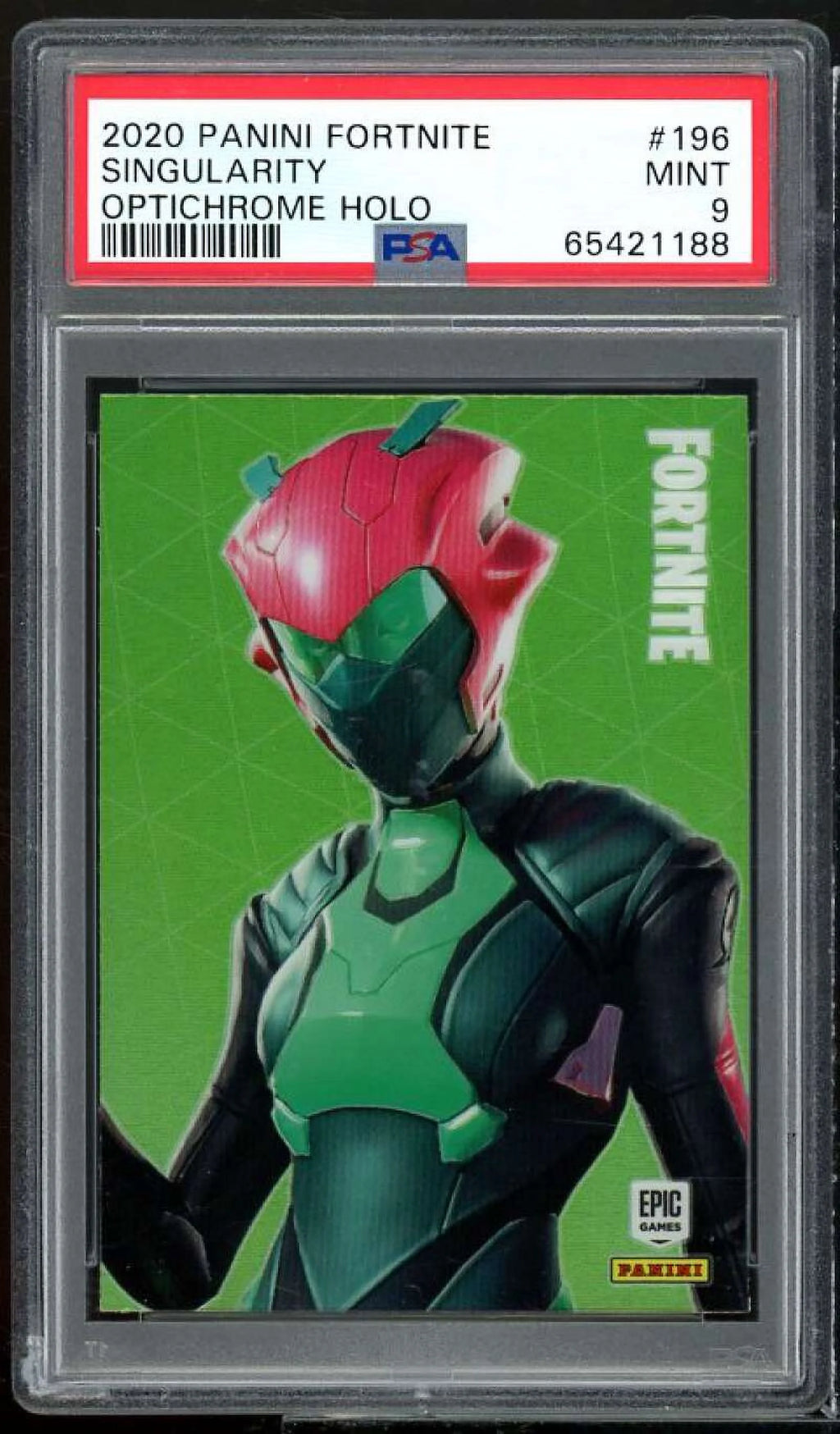 2020 Panini Fortnite USA Optichrome Holo #196 PSA 9 S188