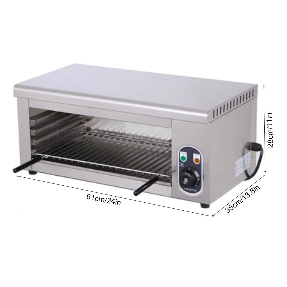 Commercial Cheese Melter Wall-mounted 1500W Electric Salamander Broiler C313954