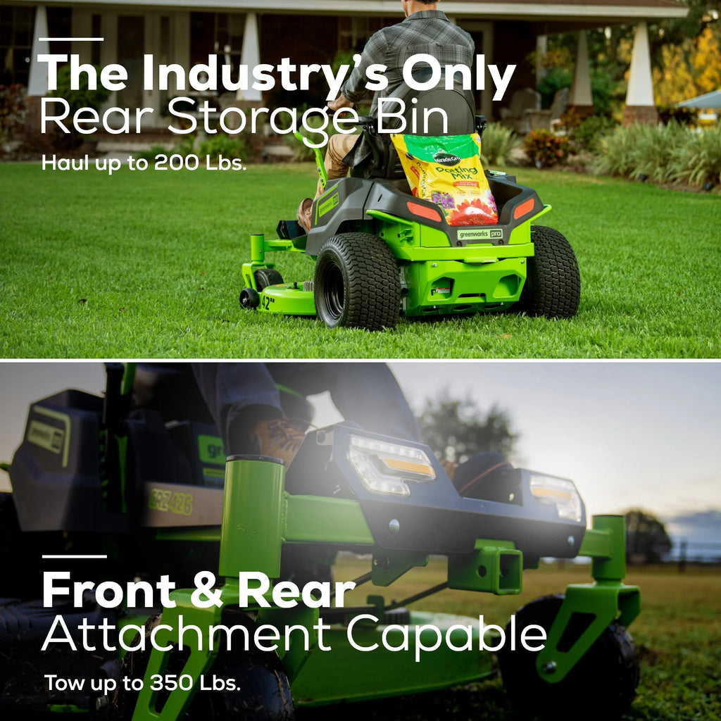 60V 42" Electric Zero Turn Mower with 8 Ah Batteries Y5264