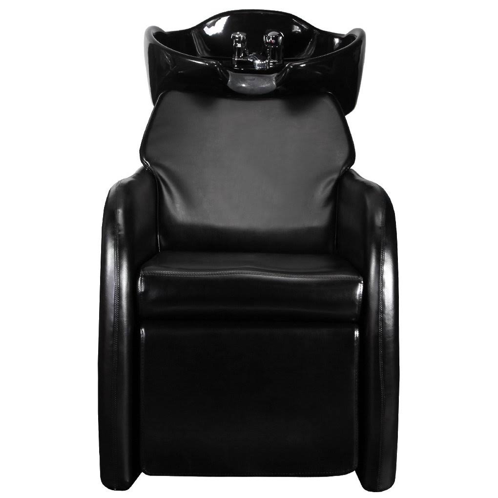 Black Shampoo Backwash Unit Bowl & Chair O6904