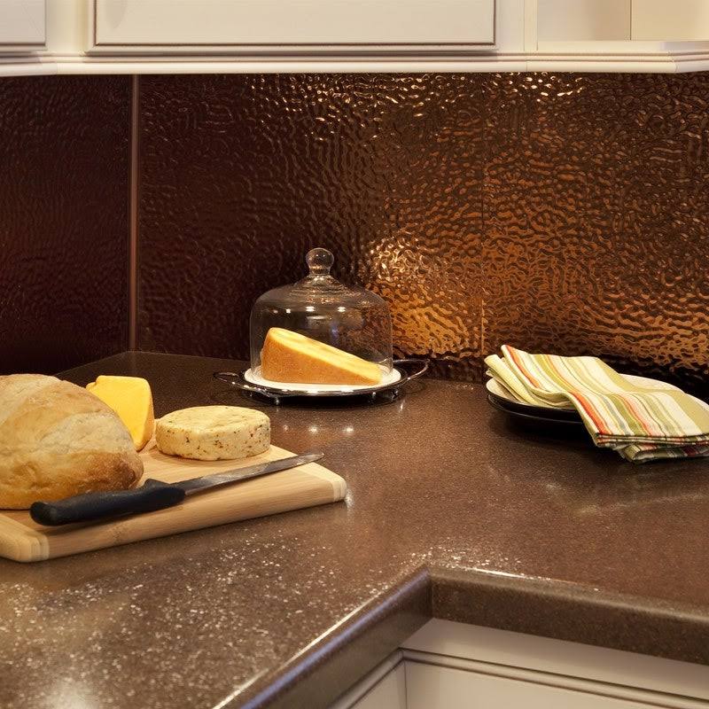 Hammered Oil Rubbed Bronze Backsplash Panel 5 Pack L8201