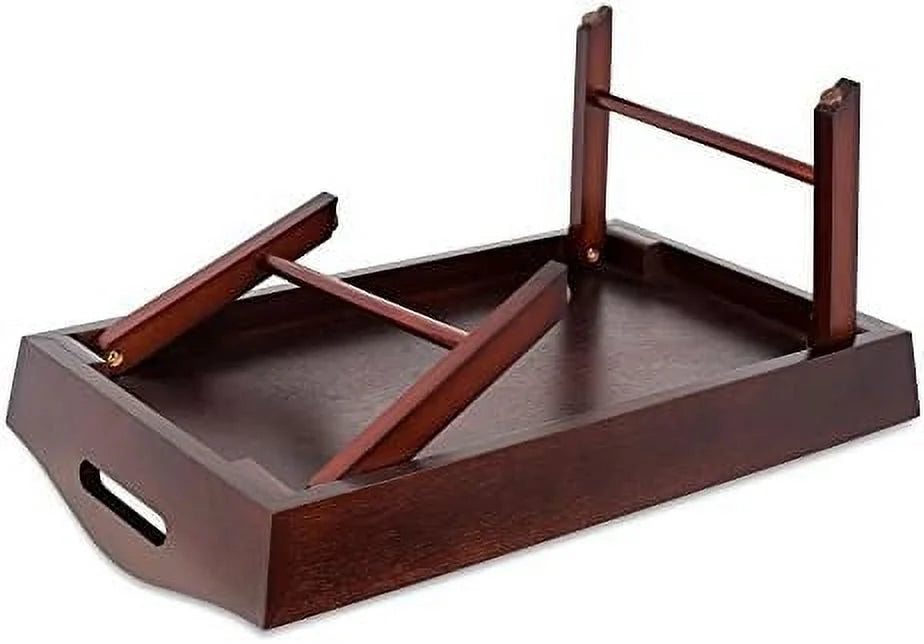 Wood Bed Tray with Folding Legs G21405
