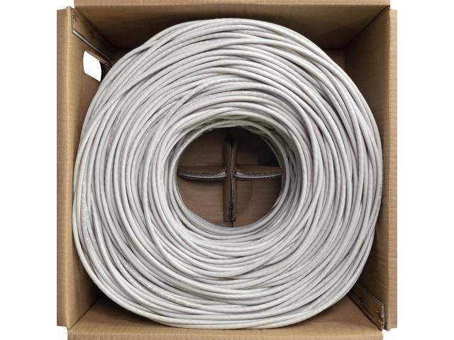 Cat6 UTP CCA Ethernet Cable 1000 ft Grey X410