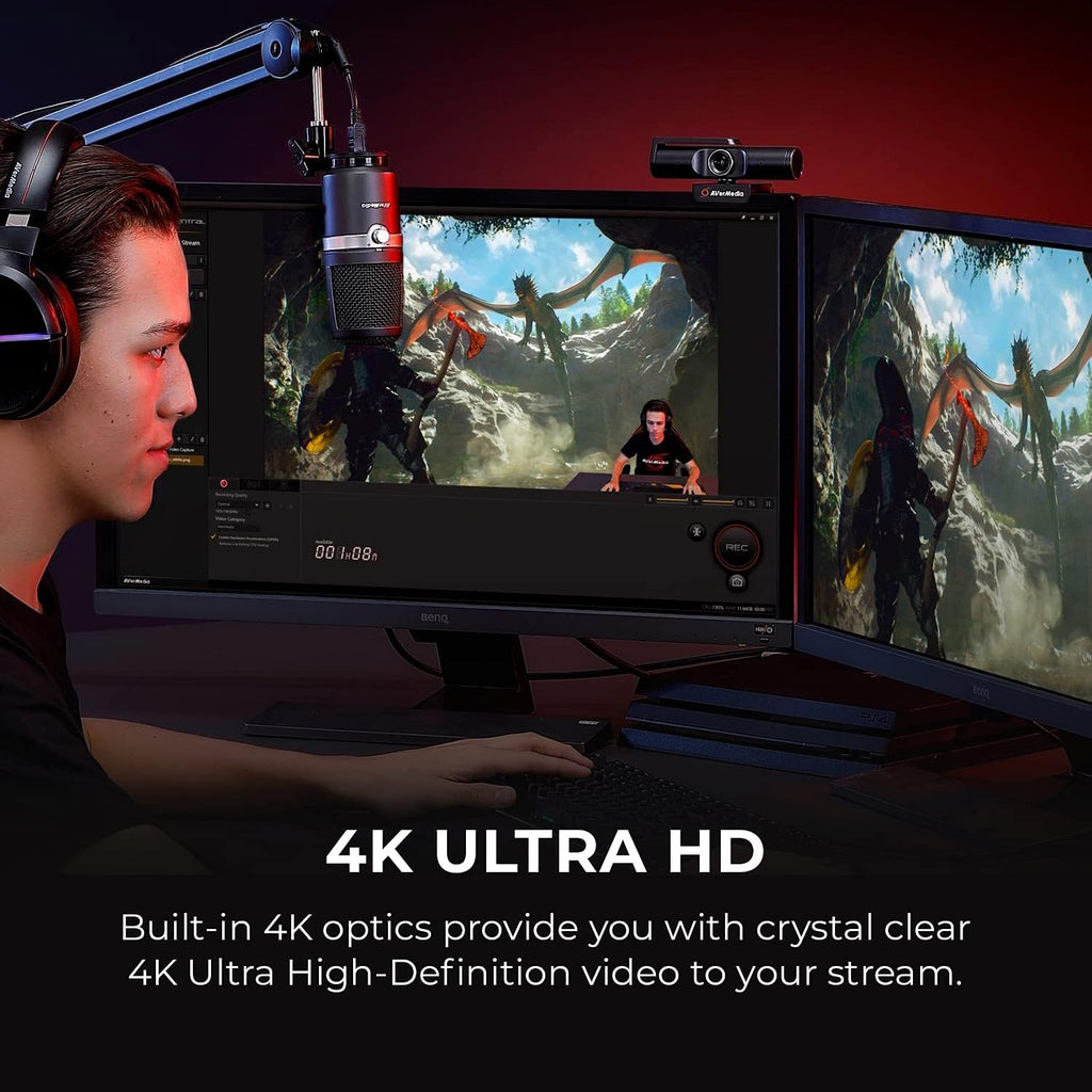 4K UHD Webcam with Microphone S4355