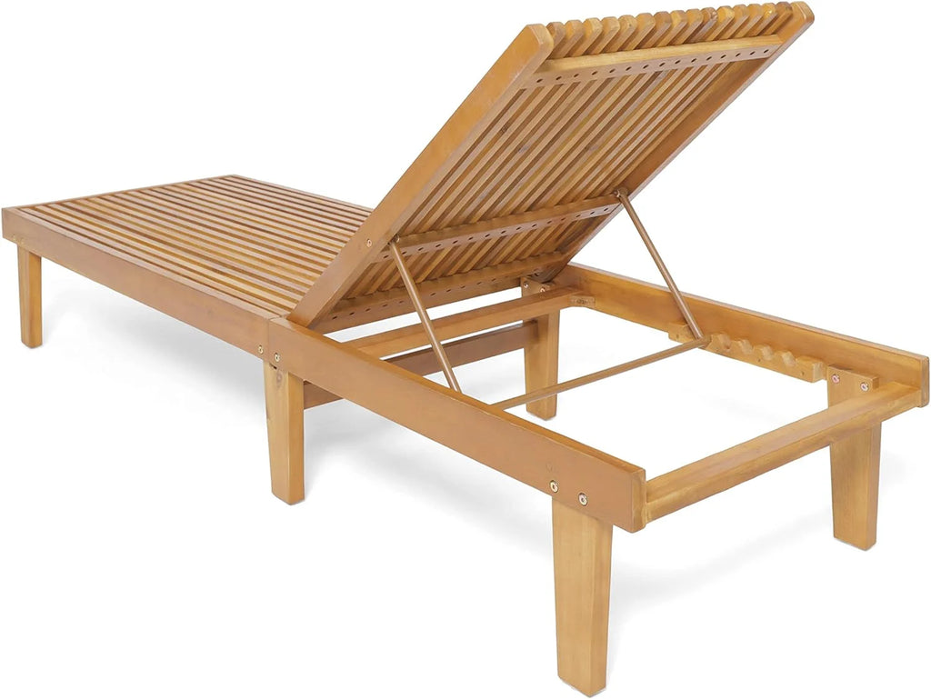 Outdoor Wooden Chaise Lounge U796