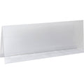 Clear Plastic Tent Card Holders 4 1/4 inch x 11 inch 25/Box J897932