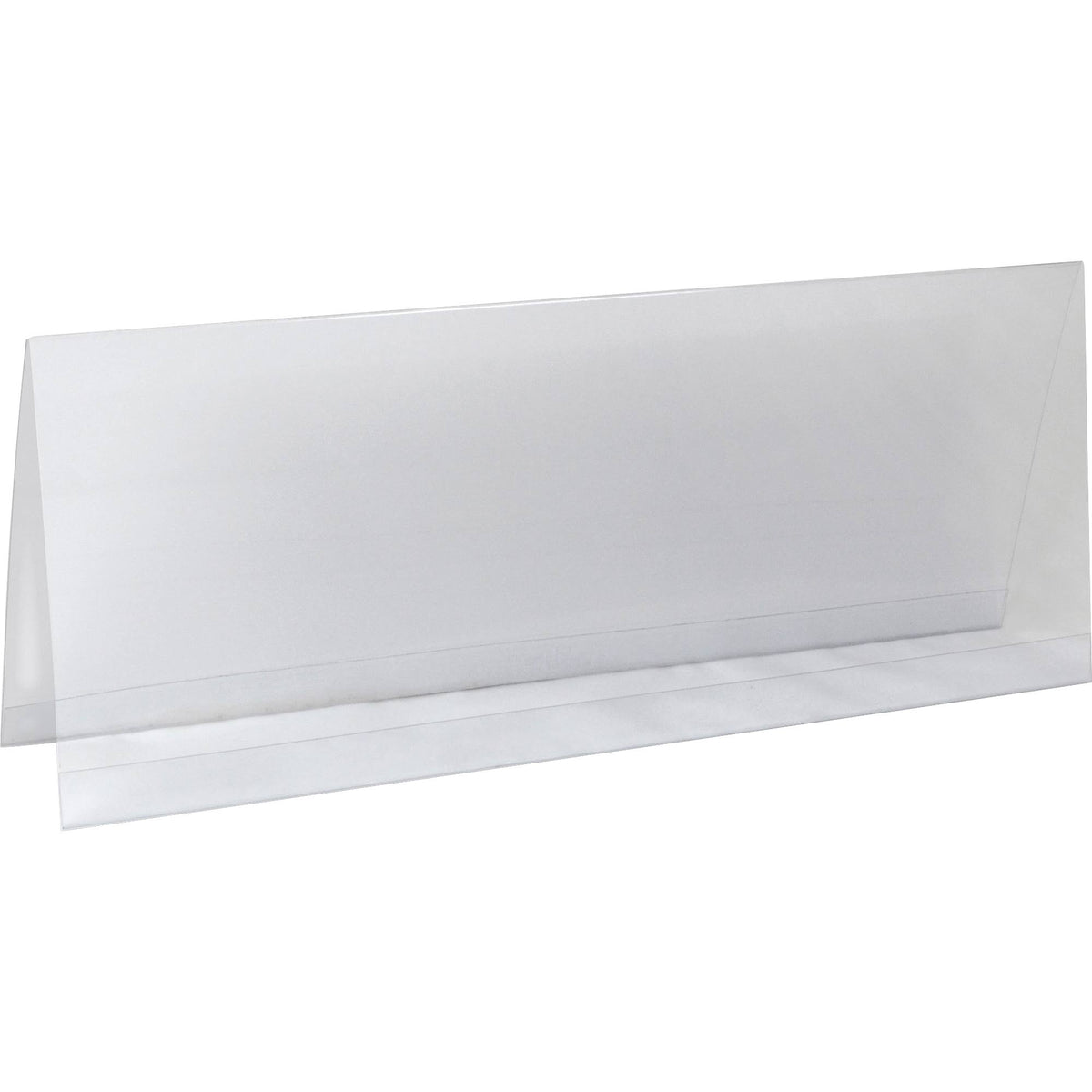Clear Plastic Tent Card Holders 4 1/4 inch x 11 inch 25/Box J897932