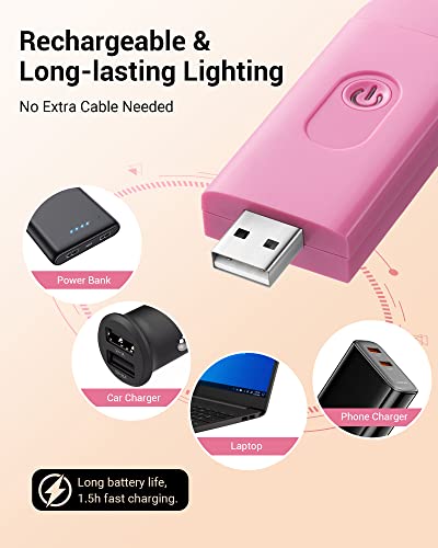 USB Rechargeable Clip on LED Bookmark Lamp Z97441