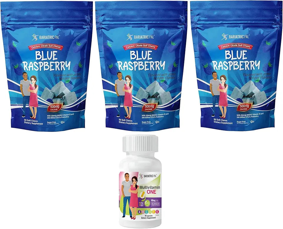 90-Day Bariatric Vitamin Bundle Multivitamin Capsule with Iron and Calcium Citrate Soft Chews M237461
