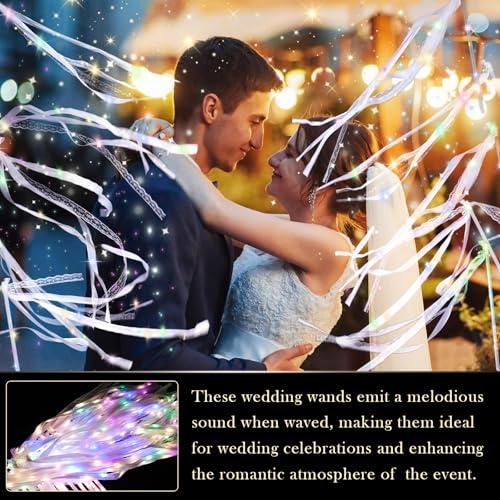 Light up Wedding Wands with Ribbons & Bells U974046