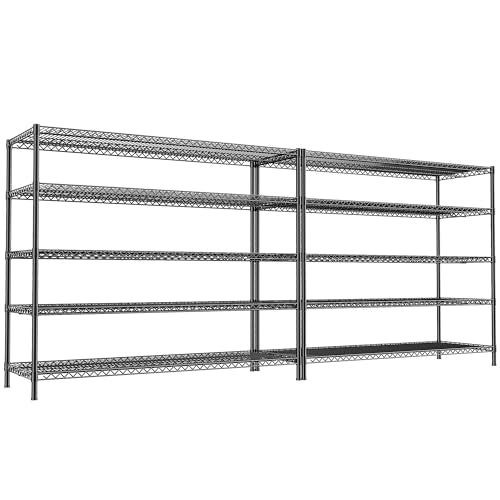 55.5" W 5 Tier Metal Shelving Unit R75606