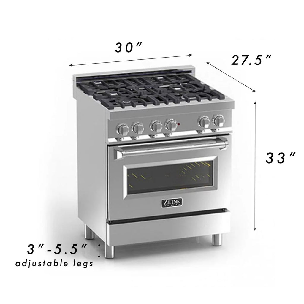 30 in. Dual Fuel Range with Red Matte Door N3057