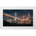 White Modern Wood Framed Art Print E24421