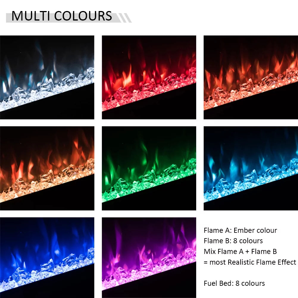 50 Inches Wall Mount Electric Fireplace O81606