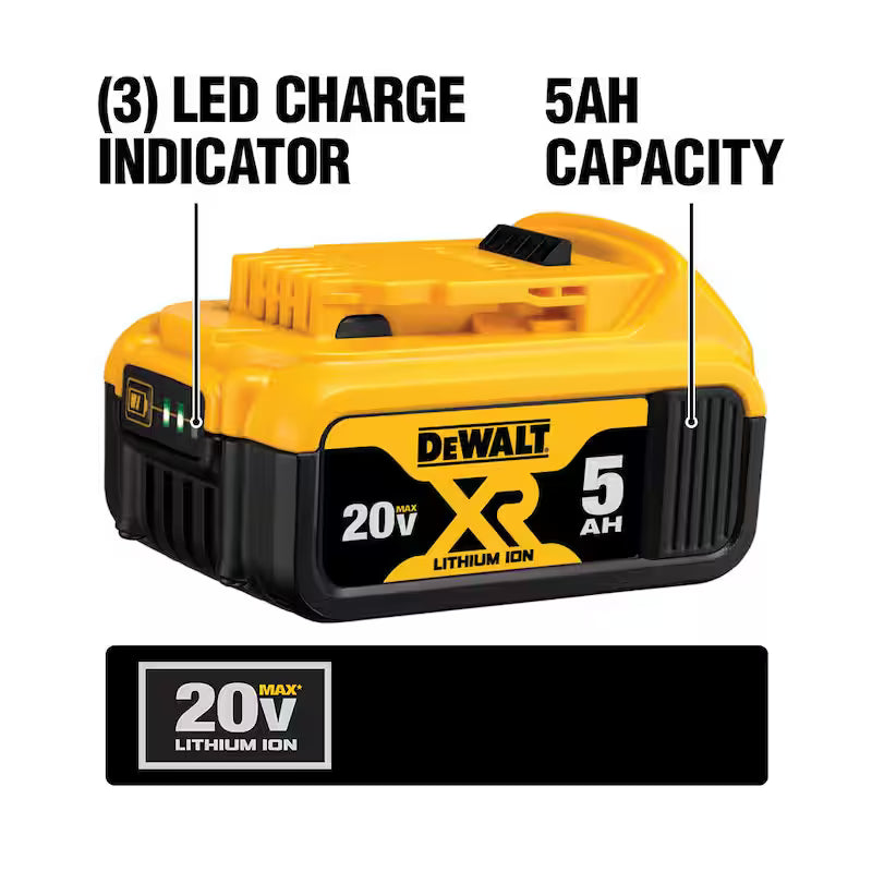 20V MAX XR 5.0Ah Lithium-Ion Battery Pack (7-Pack) R1550