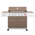 6-Burner Gas Grill with Sear Burner and Side Burner U7705