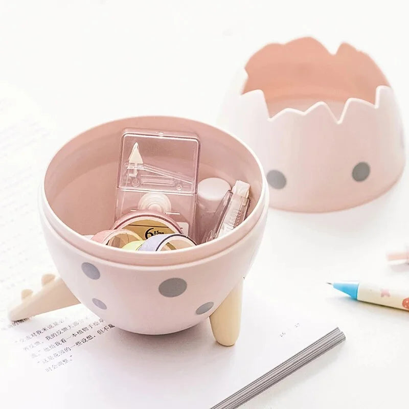 Kawaii Dinosaur Egg Pen Holder Large Capacity Desktop Stationery Storage Box I214555